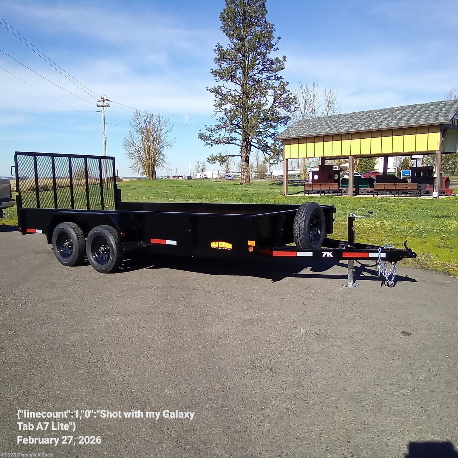 2026 Great Northern Landscape Trailer LS/1670 7' X 16' 7K 1' SIDES