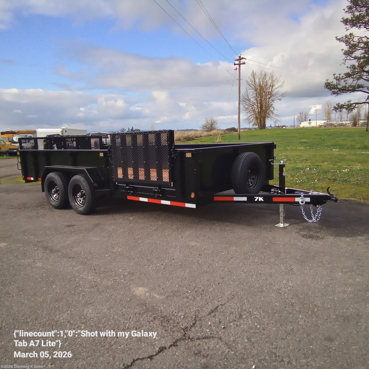 2026 Great Northern Landscape Trailer LS/1670 7' X 16' 10K 1' SIDES