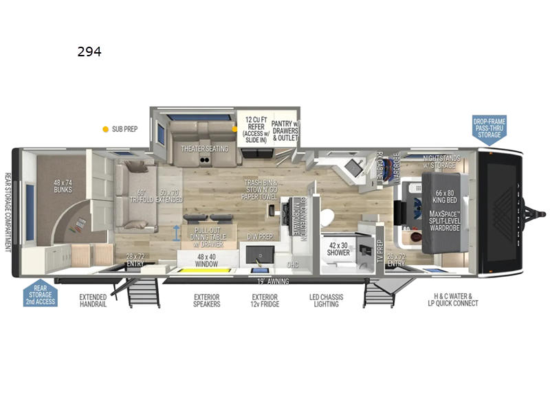 2026 Brinkley RV Model I 294 - New Travel Trailer For Sale by Blue Compass RV Springfield in Strafford, Missouri features Slideout