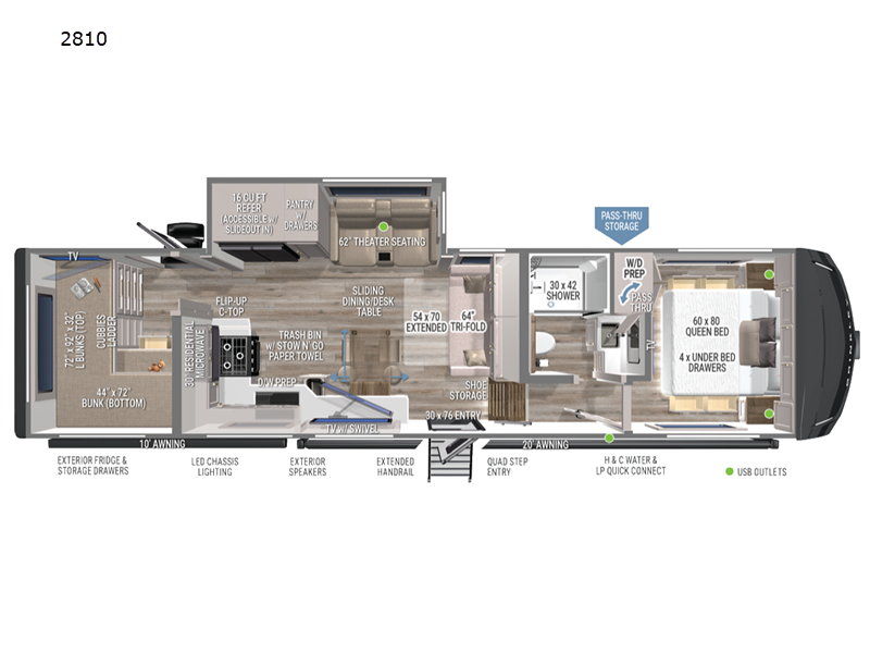 2026 Brinkley RV Model Z 2810 - New Fifth Wheel For Sale by Blue Compass RV Springfield in Strafford, Missouri features Slideout