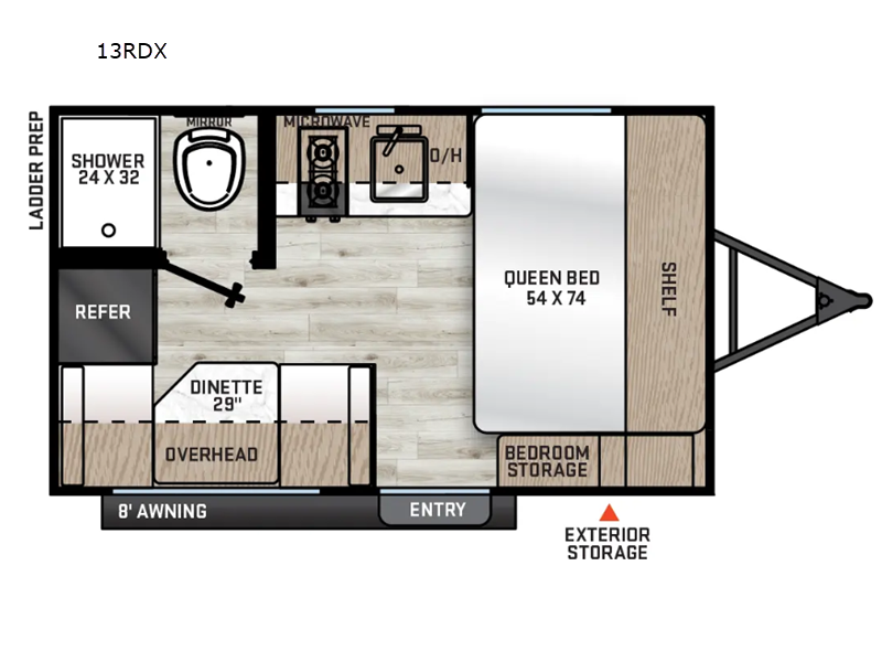 2026 Forest River Aurora Light 13RDX - New Travel Trailer For Sale by Blue Compass RV Springfield in Strafford, Missouri