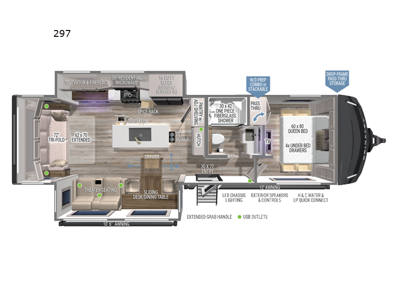 2026 Brinkley RV Model Z AIR 297 - New Travel Trailer For Sale by Blue Compass RV Springfield in Strafford, Missouri features Slideout