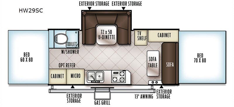 2018 Forest River Flagstaff High Wall Flagstaff Classic Hw29sc - Used Popup For Sale by Blue Compass RV Springfield in Strafford, Missouri features Slideout