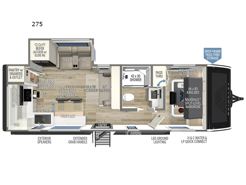2026 Brinkley RV Model I 275 - New Travel Trailer For Sale by Blue Compass RV Springfield in Strafford, Missouri features Slideout