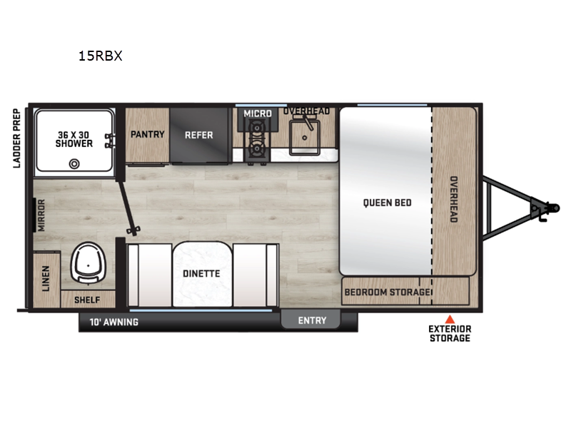2026 Forest River Aurora Light 15RBX - New Travel Trailer For Sale by Blue Compass RV Springfield in Strafford, Missouri