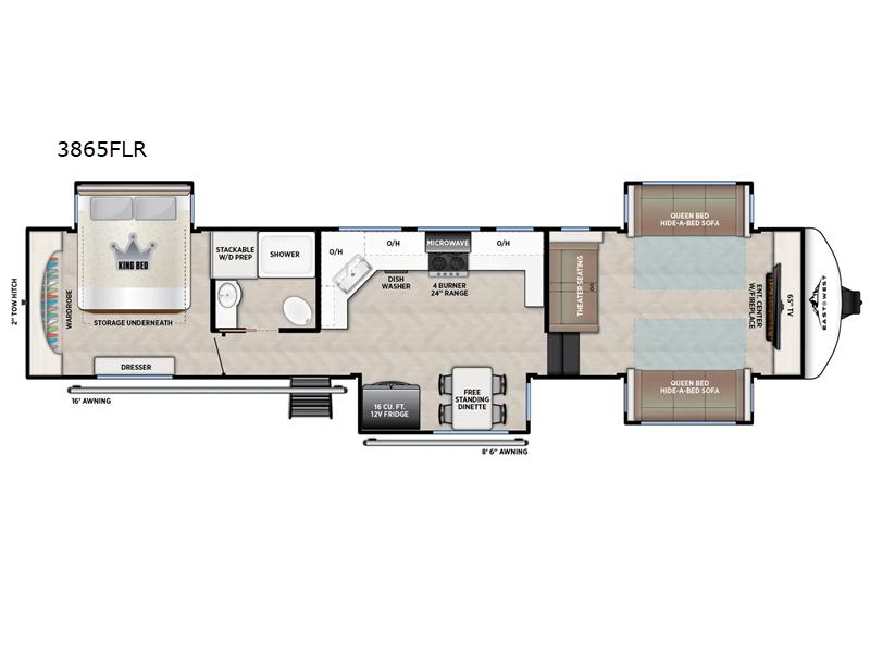 2026 East to West Blackthorn 3865FLR - New Fifth Wheel For Sale by Blue Compass RV Springfield in Strafford, Missouri features Slideout