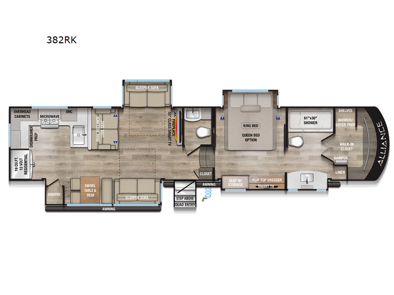 2026 Alliance RV Paradigm 382RK - New Fifth Wheel For Sale by Blue Compass RV Springfield in Strafford, Missouri features Slideout