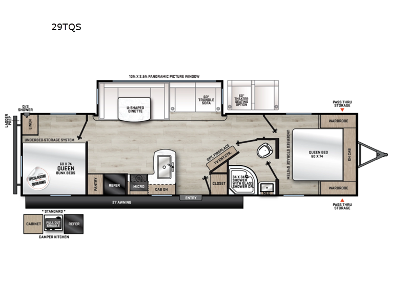 2026 Forest River Aurora 29TQS - New Travel Trailer For Sale by Blue Compass RV Springfield in Strafford, Missouri features Slideout