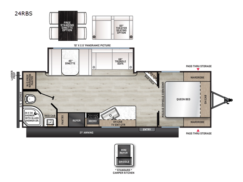 2026 Forest River Aurora 24RBS - New Travel Trailer For Sale by Blue Compass RV Springfield in Strafford, Missouri features Slideout