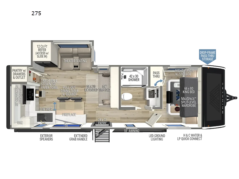 2026 Brinkley RV Model I 275 - New Travel Trailer For Sale by Blue Compass RV Springfield in Strafford, Missouri features Slideout