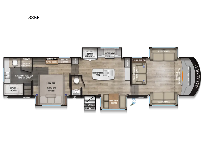 2027 Alliance RV Paradigm 385FL - New Fifth Wheel For Sale by Blue Compass RV Springfield in Strafford, Missouri features Slideout