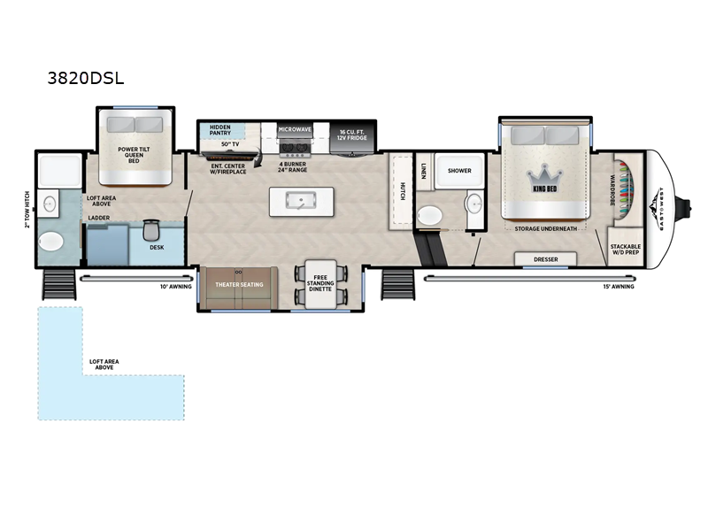 2026 East to West Blackthorn 3820DSL - New Fifth Wheel For Sale by Blue Compass RV Springfield in Strafford, Missouri features Slideout