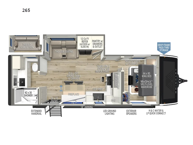 2027 Brinkley RV Model I 265 - New Travel Trailer For Sale by Blue Compass RV Springfield in Strafford, Missouri features Slideout