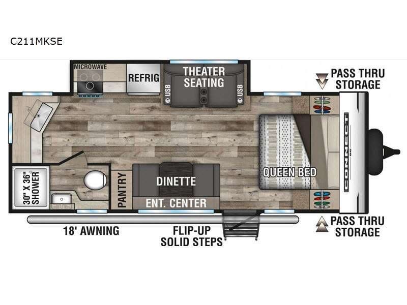 2021 K-Z Connect SE C211MKSE - Used Travel Trailer For Sale by Blue Compass RV Springfield in Strafford, Missouri features Slideout