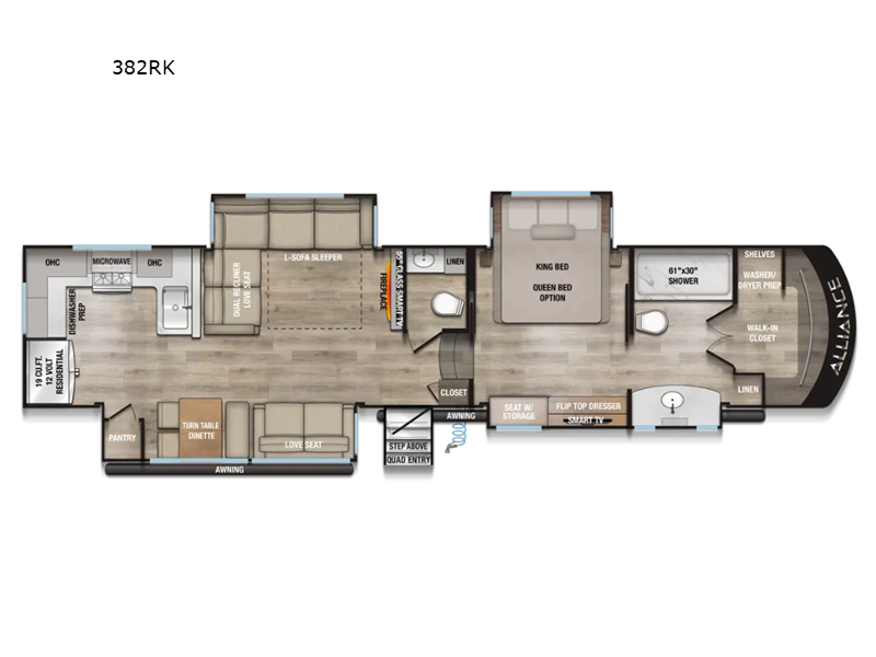 2027 Alliance RV Paradigm 382RK - New Fifth Wheel For Sale by Blue Compass RV Springfield in Strafford, Missouri features Slideout