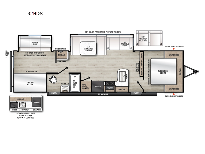 2027 Forest River Aurora 32BDS - New Travel Trailer For Sale by Blue Compass RV Springfield in Strafford, Missouri features Slideout
