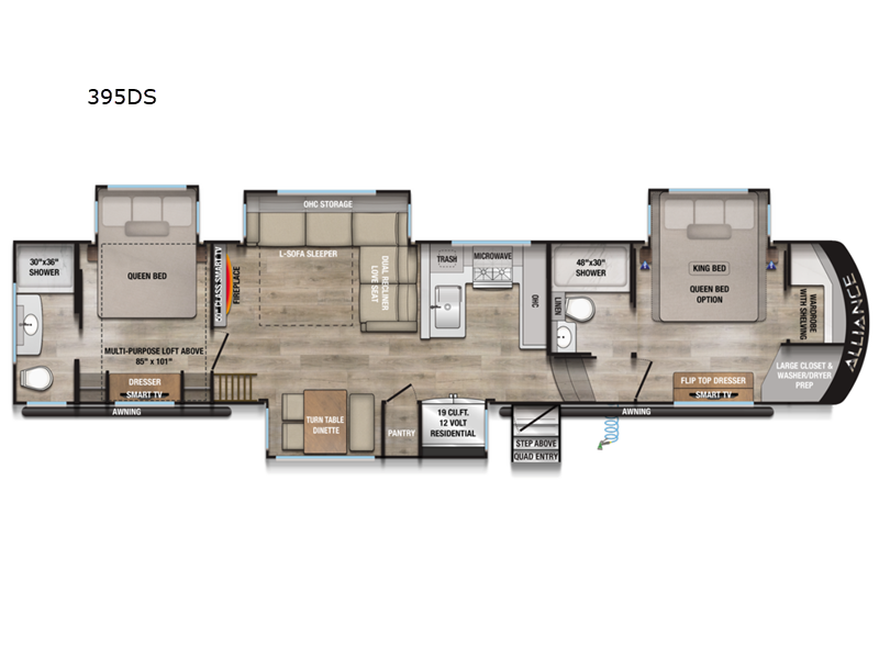 2026 Alliance RV Paradigm 395DS - New Fifth Wheel For Sale by Blue Compass RV Springfield in Strafford, Missouri features Slideout