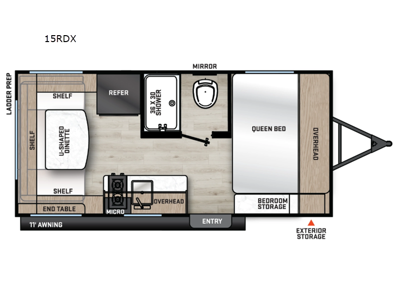 2027 Forest River Aurora Light 15RDX - New Travel Trailer For Sale by Blue Compass RV Springfield in Strafford, Missouri