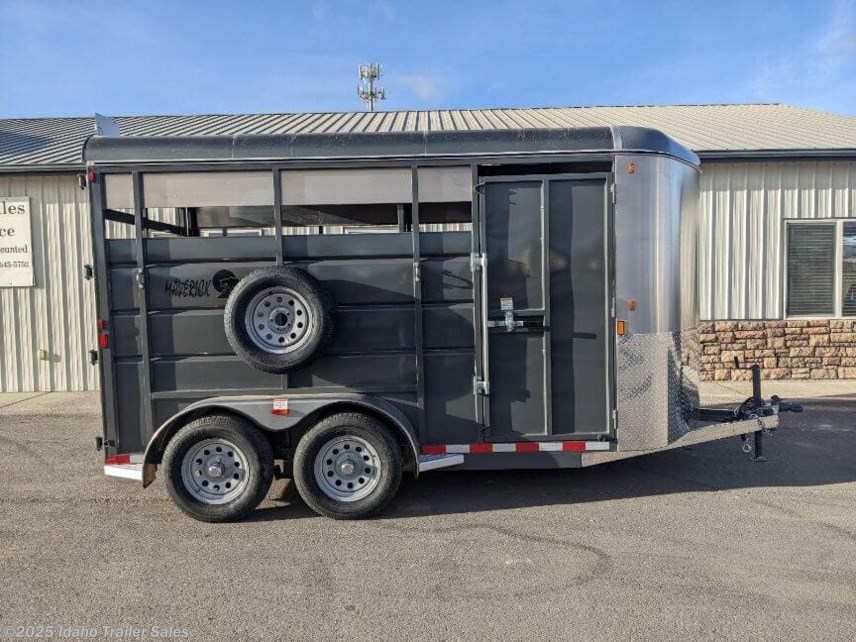 New 2025 Maverick Trailers Maverick BP Stock 14&apos; 7K Bumper Pull Stock Trailer available in Buhl, Idaho