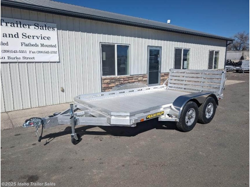 New 2025 Aluma 7812BT 12&apos; Aluminum Trailer with Bi-fold Ramp 7K available in Buhl, Idaho
