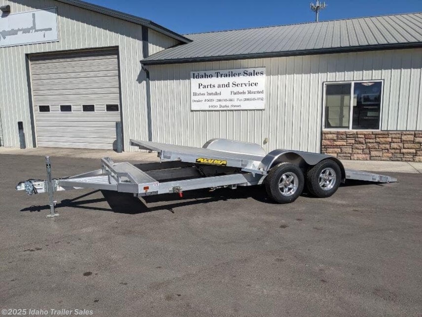 New 2025 Aluma 8216 Tilt 81&quot;x18&apos; Aluminum Tilt Deck Car Trailer 7K available in Buhl, Idaho