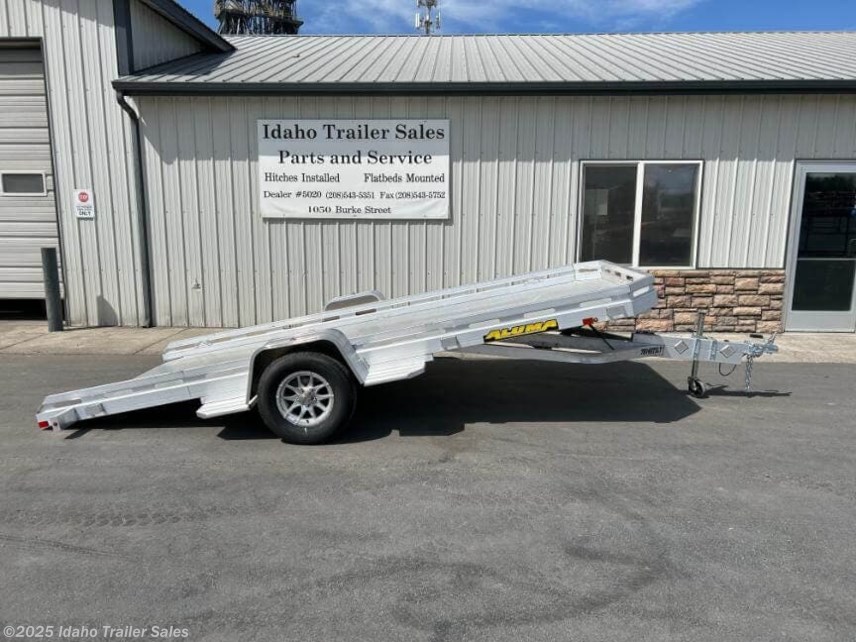 New 2026 Aluma 7814S Tilt 77.5&quot;x14&apos; 8&quot; Aluminum Tilt Deck Utility Trailer available in Buhl, Idaho