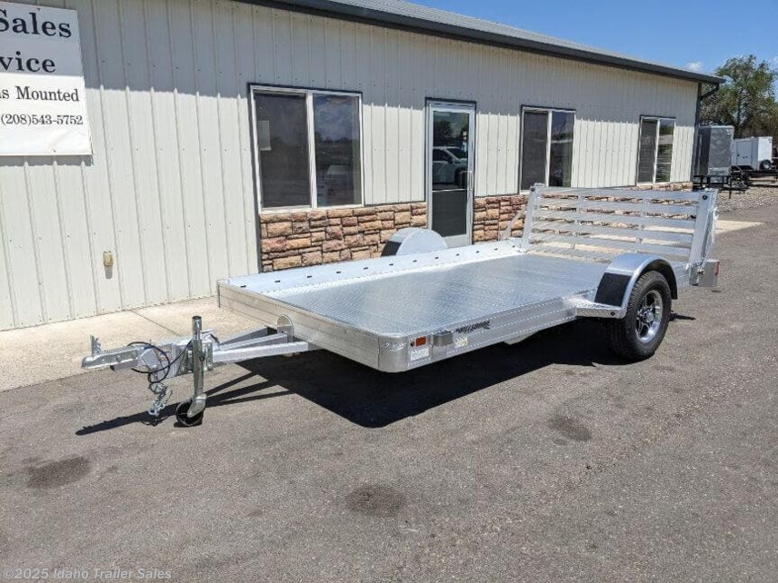 New 2025 Hillsboro Aluminum Utility Trailer 78x12&apos; with Bi-fold Tailgate available in Buhl, Idaho