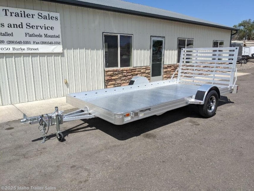 New 2025 Hillsboro Aluminum Utility Trailer 78x14&apos; with Single Tailgate available in Buhl, Idaho
