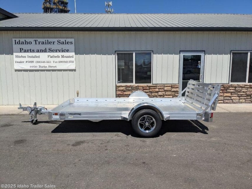 New 2025 Hillsboro Aluminum Utility Trailer 78x12&apos; with Bi-fold Tailgate available in Buhl, Idaho