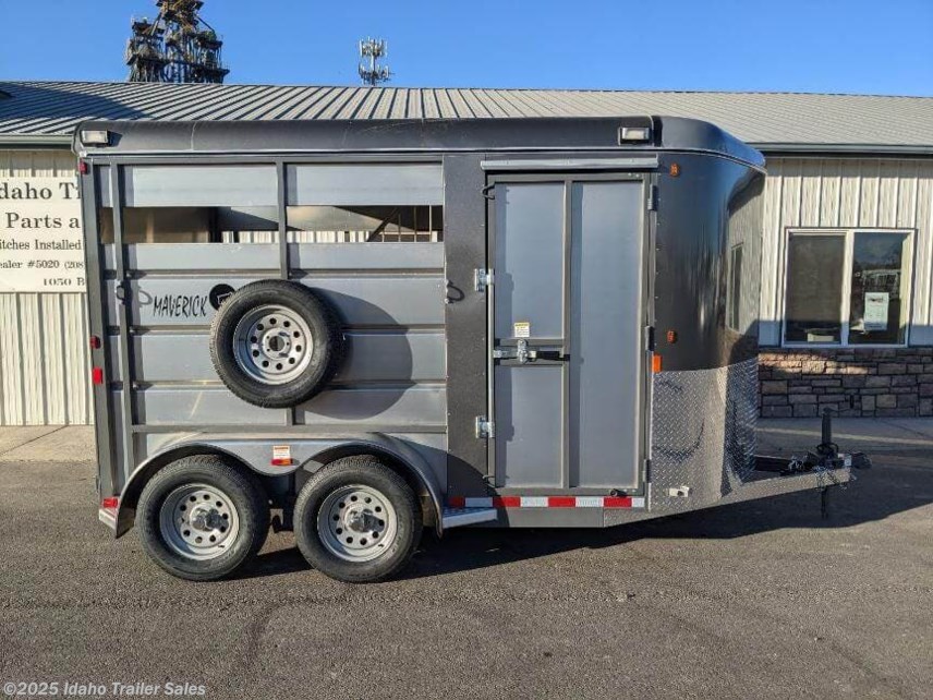 New 2025 Maverick Trailers Maverick 2 Horse 13' Trailer with Tack Room Wall that Swings Open available in Buhl, Idaho
