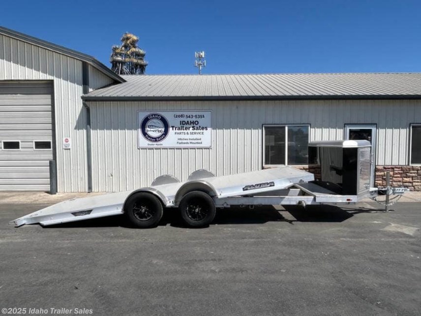New 2026 Aluma 8220H-XL-TILT 80x22 Aluminum Tilt Deck Trailer 10K Front Toolbox available in Buhl, Idaho