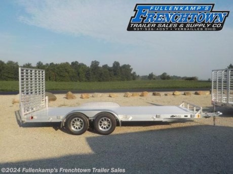 2022 BLACK RHINO TRAILER MFG. MODEL UTT 718-A UTILITY TRAILER, 102&quot; OVERALL WIDE, 81&quot; BETWEEN THE FENDERS X 18&#39; LONG ALUMINUM DECK, FRONT BUMPER RAIL, (6) STAKE POCKETS (3) PER SIDE, SPLIT 5&#39; REAR RAMP GATES, H.D. GREASEABLE HINGES, 5&quot; TUBE MAINFRAME WISHBONE TONGUE DESIGN, 24&quot; ON CENTER CROSSMEMBERS, TANDEM ALUMINUM TEARDROP FENDERS, DROP LEG JACK W/ SANDPAD, 2-5/16&quot; BALL COUPLER W/ SAFETY CHAINS, ST205/ 75R 15&quot; L.R. C RADIAL TIRES, 5-4.5 ALUMINUM WHEELS, (2) 3500# SPRING AXLES W/ BRAKES ON BOTH AND COMPLETE BREAK-A-WAY SYSTEM AND BATTERY, DOT LEGAL, 7-WAY RV PLUG, LED RUNNING LIGHTS, ALUMINUM IN COLOR, 7000# GVWR, 1200# SHIPPING WEIGHT, SN: 7N0BU1823NA000721