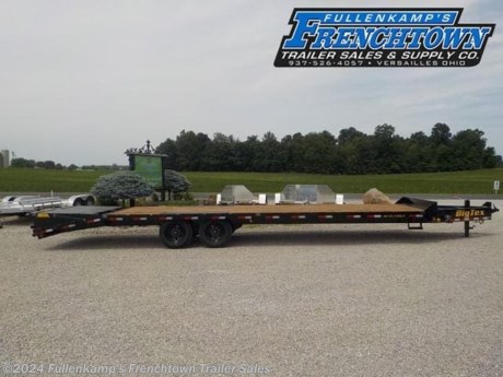 2022 BIG TEX TRAILER MFG. MODEL 16PH-25BK+5MR LO-PRO FLATBED, 102&#39;&#39; OVERALL WIDE W/ RUBRAIL &amp; STAKE POCKETS, X 25&#39; FLATDECK, PLUS 5&#39; OPEN STEEL DOVETAIL W/ 5&#39; SPRING ASSIST MEGA FOLD OVER OR STAND UP RAMPS, SINGLE 12K SPRING ASSIST JACK, ADJUSTABLE PINTLE COUPLER, SIDE STEPS ON EACH SIDE, TREATED FLOORING, ST-215//75R X 17.5&#39;&#39; LOAD RANGE &quot;H&quot; TIRES, 8 - BOLT MOD WHEELS, 8000# DEXTER SLIPPER SPRING AXLES, 12&#39;&#39; IBEAM MAIN FRAME, 3&#39;&#39; CHANNEL CROSSMEMBERS ON 16&#39;&#39; CENTERS, 5&#39;&#39; CHANNEL OUTER RAIL, DOT LEGAL, RV PLUG, RUBBER MOUNTED LED LIGHTS W/ SEALED HARNESS, BLACK IN COLOR, 17500# GVWR, 5070# SHIPPING WEIGHT, SN: 16V2F3629N6154376