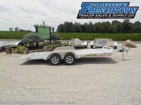 2023 ALUMA TRAILER MFG. MODEL 8216 TILT UTILITY ALL ALUMINUM TRAILER, 101-1/2&quot; OVERALL WIDE, 82&quot; BETWEEN THE REMOVABLE ALUMINUM TANDEM FENDERS X 16&#39; LONG TILT DECK W/ CONTROL VALVE TO ADJUST RATE OF DESCENT AND A 20&quot; STATIONARY FRONT W/ LOCKS ON EACH SIDE TO KEEP BED IN POSITION, 11 DEGREE OF TILT, FRONT RETAINING RAIL, A-FRAMED ALUMINUM TONGUE 44-1/2&quot; LONG, (8) STAKE POCKETS ( 4 PER SIDE ), (4) RECESSED 5000# D-RINGS, 2500# CAPACITY TONGUE JACK W/ SANDPAD, 2-5/16&quot; BALL COUPLER W/ SAFETY CHAINS, EXTRUDED ALUMINUM PLANK FLOORING, ST205/75 R14 L.R.&quot;C&quot; RADIAL TIRES ON 5-4.5 B.P. ALUMINUM WHEELS, (2) 3500# TORSION AXLES W/ ELECTRIC BRAKES &amp; COMPLETE BREAK-A-WAY SYSTEM, DOT LEGAL, LED LIGHTING PACKAGE, ALL ALUMINUM CONSTRUCTION, 7000# GVWR, 1610# SHIPPING WEIGHT, SN: 1YGHD1626PB259629