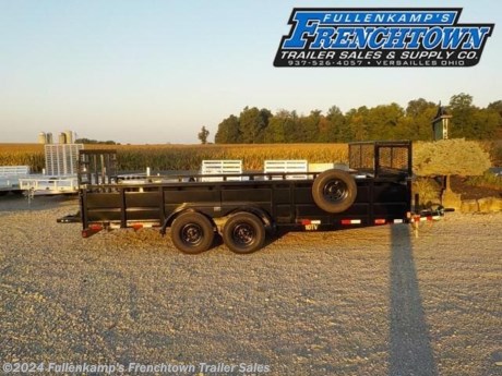 2023 BIG TEX TRAILER MFG. MODEL 10TV-18BK TANDEM AXLE VANGUARD UTILITY TRAILER, 102&quot; OVERALL WIDE, 83&quot; BETWEEN THE FENDERS X 18&#39; LONG W/ 2-7/8&quot; PIPE TOP 29&quot; TALL, 24&quot; TALL V-CRIMPED STEEL PANELS ON BOTH SIDES AND FRONT, 4&#39; HEAVY DUTY GAS ASSIST REAR RAMP GATE W/ ADJUSTABLE STABILIZERS, LANDSCAPE BOX, (4) TIE DOWN LOOPS INSIDE OF BED, (4) STAKE POCKETS ON OUTSIDE OF FRAME, 5&quot; CHANNEL FOLDBACK / WRAP TONGUE, 5&quot; X 3&quot; X 1/4&quot; ANGLE MAINFRAME, 3&quot; X 2&quot; X 3/16&quot; CROSSMEMBERS ON 16&quot; CENTERS, 9&quot; X 72&quot; SMOOTH STEEL TANDEM TEARDROP FENDERS, 8000# TOPWIND SET BACK JACK, ADJUSTABLE 2 5/16&quot; ADJUSTABLE FORGED BALL COUPLER W/ SAFETY CHAINS, 2&quot; TREATED PINE WOOD FLOORING, ST225/ 75R 15 LOAD RANGE D RADIAL TIRES ON 6 BOLT BLACK MOD WHEELS W/ SPARE TO MATCH, (2) 5200# DEXTER SPRING AXLES W/ EZ LUBE HUBS AND BRAKES ON BOTH AXLES W/ COMPLETE BREAK-A-WAY SYSTEM W/ BATTERY, DOT LEGAL, LED LIGHTING PACKAGE, SEALED WIRING HARNESS, 7-WAY RV PLUG, BLACK IN COLOR, 9990# GVWR, 2570# SHIPPING WEIGHT, SN: 16V1W2227P3244612