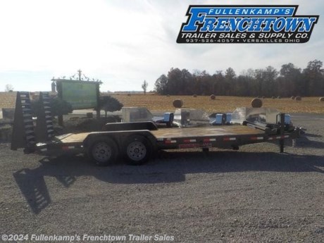 2022 TRAILERMAN TRAILER MFG. MODEL T83182CS-B-160 CONTRACTORS SPECIAL EQUIPT. TRAILER, 102&#39;&#39; OVERALL WIDE W/ RUB RAIL &amp; STAKE POCKETS, 83&#39;&#39; BETWEEN THE HEAVY DUTY STEEL FENDERS W/ BACKS, X 18&#39; FLATDECK PLUS 2&#39; STEEL DOVE TAIL W/ TRACTION BARS, W/ 5&#39; LONG SPRING ASSIST STAND UP RAMPS, 6&#39;&#39; X 10.5# CHANNEL MAIN FRAME, 3&#39;&#39; CHANNEL CROSSMEMBERS ON 16&#39;&#39; CENTERS, 12K SPRING ASSIST DROPLEG JACK, ADJUSTABLE 2 - 5/16&#39;&#39; BALL COUPLER W/ SAFETY CHAINS, TREATED FLOORING, ST-215/75R X 17.5&#39;&#39; LOAD RANGE &quot;H&quot; RADIAL TIRES, 8 - BOLT MOD WHEELS, DEXTER 8000# SLIPPER SPRING AXLESW/ BRAKES ON BOTH, DOT LEGAL, RV PLUG, LOCKABLE TOOL BOX ON THE TONGUE, RUBBER MOUNTED LED LIGHTS W/ SEALED HARNESS, DOCUMENT HOLDER, FORK CARRIERS, BLACK EPOXY W/ URATHANE PAINT, 16000# GVWR, 4050# SHIPPING WEIGHT, SN: 5LWLB2022PL107056