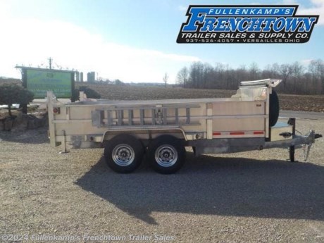 &lt;p&gt;2023 QUALITY STEEL &amp;amp; ALUMINUM TRAILER MFG. MODEL 8314AHD14K &lt;strong&gt;ALUMINUM HYBRID LOW PROFILE DUMP TRAILER&lt;/strong&gt;, 102&#39;&#39; OVERALL WIDE, 83&#39;&#39; WIDE BETWEEN THE 24&quot; TALL SIDES W/ STAKE POCKETS X 12&#39; LONG BED, BARN DOOR GATE, 2&quot; X 5&quot; GALVANIZED STEEL TUBE FRAME, (2) STEEL GALVANIZED SIDE MOUNTED RAMPS, ALUMINUM UPPER FRAME AND BOX W/ 4 &quot;D&quot; RINGS, SELF CONTAINED HYDRAULIC SYSTEM W/ POWER UP &amp;amp; GRAVITY DOWN &amp;amp; STORAGE AREA W/ WIRELESS REMOTE, SINGLE TELECYLINDER, 10K SQUARE DROP LEG JACK, ADJUSTABLE 2 - 5/16&#39;&#39; BALL COUPLER W/ SAFETY CHAINS, TANDEM TREAD PLATE FENDERS, ST - 235/80R X 16&#39;&#39; (3520#) LOAD RANGE &quot;E&quot; TIRES, 8 - BOLT GALVANIZED STEEL WHEELS W/ SPARE MOUNT AND SPARE TO MATCH, 7000# SLIPPER SPRING AXLES W/ BRAKES ON BOTH AND COMPLETE BREAK-A-WAY SYSTEM AND BATTERY, DOT LEGAL, 7-WAY RV PLUG, LED LIGHTING PACKAGE, ALUMINUM TARP KIT, REAR STABILIZER JACKS, GALVANIZED AND ALUMINUM IN COLOR, 14000# GVWR, 3840 SHIPPING WEIGHT SN: 5LEB1DE22P1230526&lt;/p&gt;