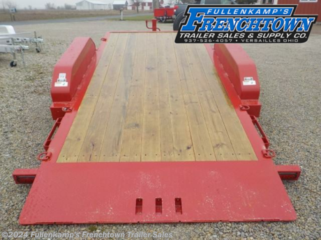 2023 TRAILERMAN TRAILER MFG. MODEL T83164CT-B-160 CUSHION TILT EQUIPMENT TRAILER, 102&#39;&#39; OVERALL WIDE, 82&#39;&#39; BETWEEN THE FENDERS, W/ 4&#39; STATIONARY DECK, &amp; 16&#39; TILTING DECK @ 11 DEGREE ANGLE, W/ 10 - &quot;D&quot; RINGS, &amp; ADJUSTABLE WINCH MOUNT POST &amp; CUSHION CYLINDER W/ FLOW CONTROL, TREATED FLOORING, 5&#39;&#39; X 3&#39;&#39; TUBE MAIN FRAME, 3&#39;&#39; CROSSMEMBERS ON 12&#39;&#39; CENTERS, 12K DUAL PIN SPRING ASSIST DROPLEG JACK, ADJUSTABLE 2-5/16&#39;&#39; BALL COUPLER W/ SAFETY CHAINS, LOCKABLE TOOL BOX IN THE TONGUE, TANDEM STEEL FENDERS, 215/75R17.5&#39;&#39; LOAD RANGE &quot;H&quot; TIRES, 8 - BOLT MOD WHEELS, W/ SPARE TO MATCH, (2) 8000# DEXTER 4&#39;&#39; DROP SLIPPER SPRING AXLES W/ BRAKES ON BOTH AND COMPLETE BREAK-A-WAY SYSTEM AND BATTERY, DOT LEGAL, 7-WAY RV PLUG, RUBBER MOUNTED LED LIGHTS W/ SEALED HARNESS, RED IN COLOR, FORK CARRIERS ON CURB SIDE, 16000# GVWR, 4475# SHIPPING WEIGHT, SN: 5JWL62023PL106065