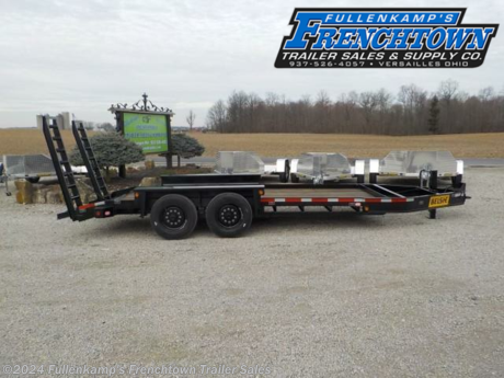 2022 BELSHE TRAILER MFG MODEL T16-2EP EQUIPMENT TRAILER, 80.75 BETWEEN FENDERS X 16&#39; LONG BED W/ 21&quot; DOVETAIL, 60&quot; X 18&quot; LADDER BAR SPRING ASSISTED ADJUSTABLE WIDTH RAMPS, 12K DROP LEG JACK, ADJUSTABLE PINTLE COUPLER W/ 68.5&quot; TONGUE, 4 D-RING TIE DOWNS, 2&quot; DECK FLOORING, 215/75R/17.5 LR H TIRES W/ 10 BOLT 17.5&quot; WHEELS, 8000 POUND AXLES W/ ELECTRIC BRAKES, 6 LEAF 2&quot; WIDE SLIPPER SPRING SUSPENSION, 4&quot; X 5.4 LB CHANNEL CROSSMEMBERS, 3.5&quot; X 6&quot; ANGLE OUTER RAILS, DOT LEGAL W BATTERY BREAKAWAY SYSTEM, BLACK IN COLOR, 16000 GVWR, APPROX 4460 POUND SHIPPING WEIGHT, SN: 16JF01627N1051365