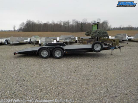 2020 (USED) TOP HAT INDUSTRIES MODEL ASCH20X83-7E-R, OPEN AUTO CARRIER TRAILER, 102&#39;&#39; OVERALL WIDE, 83&#39;&#39; BETWEEN THE FENDERS X 20&#39; LONG FLATDECK WITH A 4&#39; DOVETAIL, W/ 6&#39; SLIDE IN RAMPS, &amp; FRONT BUMPER, 5&#39;&#39; CHANNEL MAIN FRAME, 2&#39;&#39; X 3&#39;&#39; X 3/16&#39;&#39; CROSSMEMBERS, TANDEM STEEL FENDERS, 2K JACK W/ SAND PAD, 2&#39;&#39; BALL COUPLER W/ SAFETY CHAINS, &amp; 5&#39;&#39; CHANNEL TONGUE, STEEL FLOORING, ST-205/75R X 15&#39;&#39; LOAD RANGE &quot;C&quot; RADIAL TIRES, 5 - BOLT MOD WHEELS, W/ SPARE TO MATCH, 4 RECESSED SWIVEL DRINGS, 3500# SPRING AXLES, DOT LEGAL, RV PLUG, RUBBER MOUNTED LED LIGHTS, BLACK IN COLOR, 7000# GVWR, 2655# SHIPPING WEIGHT, SN: 4R7BU2022LN195264