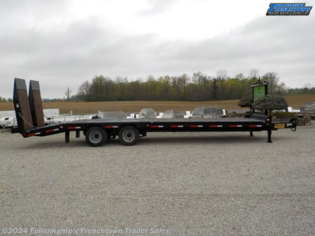 &lt;p&gt;&lt;strong&gt;!NO FET TAX!&lt;/strong&gt; USED 2022 BELSHE INDUSTRIES, INC MODEL FB30 - 2EHD, EQUIPMENT TRAILER, 102&#39;&#39; OVERALL WIDE W/ X 25&#39; FLATDECK, PLUS 5&#39; SELF CLEANING WOOD DOVETAIL W/&lt;strong&gt; 6&#39; HYDRAULIC WOOD FILLED RAMPS&lt;/strong&gt;, RUB RAIL AND STAKE POCKETS FOR TIE DOWNS, 8&#39;&#39; X 18# WIDE HEAVY FLANGE I BEAM MAIN FRAME, 4&#39;&#39; CHANNEL CROSSMEMBERS, 2 EA 12,000# DROP LEG JACKS, ADJUSTABLE 3&#39;&#39; PINTLE HITCH, 2&quot; X 8&quot; NOMINAL LUMBER FLOORING, 215/75R X 17.5 (4500#) LOAD RANGE &quot;H&quot; RADIAL TIRES, 10 - BOLT OEM WHEELS, 15000# HEAVY DUTY AXLES W/&lt;strong&gt; 5&#39;&#39; ELECTRIC/HYDRAULIC BRAKES, W/ HUTCH SUSPENSION&lt;/strong&gt;, DOT LEGAL, RV PLUG, BLACK IN COLOR SANDBLASTED PRIMED &amp;amp; PAINTED, 30000# GVWR, 13120# SHIPPING WEIGHT, SN: 16JF02525N1051128 &lt;strong&gt;!NO FET TAX!&lt;/strong&gt;&lt;/p&gt;