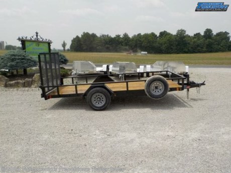 2023 LIBERTY TRAILERS MODEL LU5K83X14C4TT UTILITY TRAILER, 102&#39;&#39; OVERALL WIDE, 83&#39;&#39; BETWEEN THE FENDERS, 14&#39; LONG ON THE FLOOR, W/ 11&quot; TALL 2 1/2&quot; x 1 1/2&quot; TUBE TOP SIDE RAILS, W/ 4&#39; REAR RAMP GATE, W/ 4 STAKE POCKETS FOR TIE DOWNS, 2&quot; 5K A FRAME COUPLER W/ SAFETY CHAINS 9&#39;&#39; ROLLED SINGLE STEEL FENDERS, TREATED FLOORING, ST225/ 75R 15&quot; RADIAL TIRES W/ SPARE, 6 - BOLT, (1) 5000# SPRING AXLE - ELECTRIC BRAKES, COMPLETE BATTERY BREAKAWAY SYSTEM, E-Z LUBE HUB, 4&#39;&#39; STRUCTURAL CHANNEL WRAPPED TONGUE, 2&quot; X 2&quot; ANGLE CROSSMEMBERS ON 24&quot; CENTERS, DOT LEGAL, 7 WAY PLUG, LED LIGHTS, BLACK IN COLOR, 5000# GVWR, 1350# SHIPPING WT. SN: 5M4LU1416PF039673