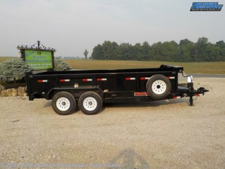 2023 TRAILERMAN MFG. MODEL HT8316HDT-140 HYDRAULIC DUMP TRAILER, 102&quot; OVERALL WIDE, 83&quot; BETWEEN THE 24&quot; TALL SIDES X 16&#39; LONG DUMP BED, (5) WELD ON D-RINGS, STAKE POCKETS, COMBO REAR GATE, BOTH BARN DOOR AND SPREADER, 6&#39; SLIDE IN REAR RAMPS, 6 X 2 TUBE MAINFRAME, 3&quot; X 2&quot; CROSSMEMBERS ON 12&#39; CENTERS, TARP SHROUD W/ TARP, TOP SIDE GUSSETS FOR SIDE EXTENSIONS,A-FRAME TOOL BOX ON TONGUE HOUSING THE HYDRAULIC SYSTEM AND BATTERY, SCISSORS LIFT HOIST, POWER UP AND POWER DOWN W/ GRAVITY DOWN 3-WAY, CORDED AND WIRELESS REMOTES, (1) 12,000# DROPLEG JACK W/ SANDPAD, 2-5/16&quot; ADJUSTABLE BALL COUPLER W/ SAFETY CHAINS, ST235/ 80R 16&quot; L.R. E RADIAL TIRES ON 8-BOLT MOD WHEELS W/ SPARE MOUNT, (2) 7,000# EZ LUBE SPRING AXLES W/ BRAKES ON BOTH AND COMPLETE BREAK-A-WAY SYSTEM AND BATTERY, DOT LEGAL, 7-WAY RV PLUG, SEALED WIRING HARNESS, LED LIGHTING PACKAGE, BLACK IN COLOR, 14,000# GVWR, 4,460# SHIPPING WEIGHT, SN: 5JWLD1623PN107096