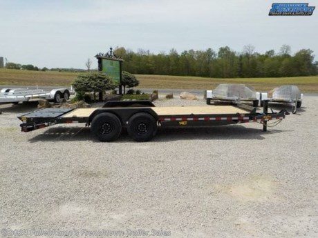 2023 BIG TEX TRAILER MFG. MODEL 14ET-20BK-MR HEAVY DUTY EQUIPMENT TRAILER, 102&quot; OVERALL WIDE W/ RUBRAIL AND STAKE POCKETS X 17&#39; LONG DECK PLUS 3&#39; DOVE TAIL, 20&#39; TOTAL LENGTH, (2) FULL WIDTH SPRING ASSISTED FLIP OVER FLAT MONSTER RAMPS, 6&quot; CHANNEL MAINFRAME, 3&quot; CHANNEL CROSSMEMBERS ON 16&quot; CENTERS, TANDEM DIAMOND PLATE STEEL REMOVABLE FENDERS, (1) 12000# DROP-LEG JACK W/ SANDPAD, ADJUSTABLE 2-5/16&quot; DEMCO BALL COUPLER W/ SAFETY CHAINS, 2&quot; TREATED WOOD DECKING, ST235/ 85R 16&quot; L.R. &quot;E&quot; RADIAL TIRES, 8-BOLT 16&quot; MOD WHEELS, (2) 7000# DEXTER SLIPPER SPRING AXLES W/ ELECTRIC BRAKES ON BOTH AND COMPLETE BREAK-A-WAY SYSTEM AND BATTERY, DOT LEGAL, 7-WAY RV PLUG, LED LIGHTS, SEALED WIRING HARNESS, BLACK IN COLOR, 14000# GVWR, 2940 APPROX# SHIPPING WEIGHT, SN: 16V1C2526P2211739