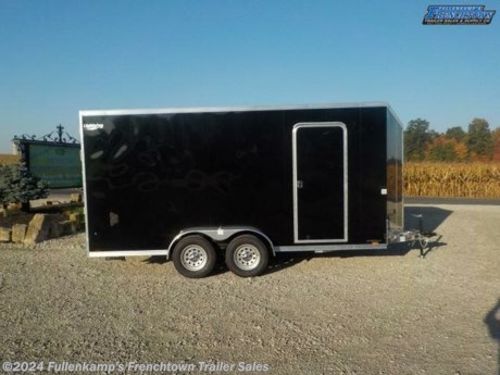 &lt;p&gt;2024 LIGHTNING TRAILER MFG. MODEL LTF716 TA2 FLAT TOP SLOPED WEDGE NOSE ENCLOSED CARGO TRAILER, 102&quot; OVERALL WIDE, 80&quot; WIDE INSIDE X 16&#39; LONG ON THE FLOOR PLUS THE WEDGE NOSE, 7&#39; TALL INSIDE, CURBSIDE DOOR W/ PADDLE LATCH, SPRING ASSISTED REAR RAMP DOOR, 2&quot; X 5&quot; &lt;strong&gt;TUBE&lt;/strong&gt; &lt;strong&gt;ALUMINUM MAINFRAME&lt;/strong&gt;, WALL POSTS AND CROSSMEMBERS ON 16&quot; CENTERS, 8&quot; TANDEM ALUMINUM TEARDROP FENDERS, 1-PC ALUMINUM ROOF, .030 SCREWLESS OUTSIDE SKINS, 16&quot; ATP SLOPED STONEGUARD, TONGUE JACK W/ SANDPAD, 2-5/16&quot; BALL COUPLER W/ SAFETY CHAINS, 3/8&quot; ENGINEERED WOOD WALLS, 3/4&quot; ENGINEERED WOOD FLOOR, ST205/ 75R 15&quot; L.R. C RADIAL TIRES ON STEEL WHEELS W/ STEEL SPARE WHEEL AND TIRE, (2) 3500# SPRING AXLES W/ BRAKES ON BOTH AND COMPLETE BREAK-A-WAY SYSTEM AND BATTERY, DOT LEGAL, 7-WAY RV PLUG, LED EXTERIOR LIGHTS, SEALED WIRING HARNESS, (2) 12-VOLT LED DOME LIGHT W/ SWITCH, (6) RECESSED 5000# D-RINGS, FLO THRU VENTS, 2 FOLD DOWN REAR STABILIZER JACKS, BLACK IN COLOR, 7000# GVWR, 1750# SHIPPING WEIGHT, SN: 5NHULT624RM135066&lt;/p&gt;