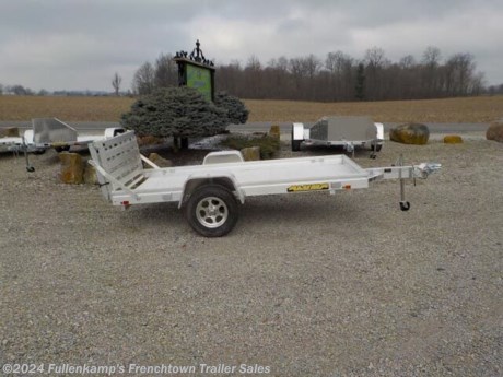 &lt;p&gt;2024 ALUMA TRAILER MFG. MODEL 6310-H BT, ALL ALUMINUM UTILITY TRAILER, 86&quot; OVERALL WIDE, 63&#39;&#39; BETWEEN THE FENDERS, X 10&#39; LONG DECK, 7&quot; HEAVY DUTY EXTRUDED FRAME, W/ 4 - TIE DOWN LOOPS &amp;amp; 4 - STAKE POCKETS, A FULL WIDTH 63&quot; LONG BI-FOLD REAR RAMP GATE, SINGLE JEEP STYLE ALUMINUM FENDERS, 800# SWIVEL TONGUE JACK W/ CASTER WHEEL, 2&#39;&#39; BALL COUPLER W/ SAFETY CHAINS, ALUMINUM PLANK FLOORING, ST-205/75R X 14&#39;&#39; LOAD RANGE &quot;C&quot; RADIAL TIRES, 5-4.5 ALUMINUM WHEELS, (1) 3500# RUBBER TORSION AXLE, E-Z LUBE HUBS, DOT LEGAL,4-FLAT PLUG , ALUMINUM IN COLOR, 2990# GVWR, 560# SHIPPING WEIGHT, SN: 1YGUS101XRB278725&lt;/p&gt;
