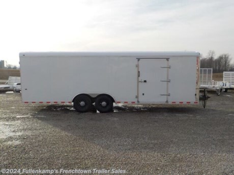 &lt;p&gt;2022 INTERSTATE TRAILERS &amp;nbsp;I824 TA5 XLT MODEL, 102&quot; WIDE X 24 FT LONG X 6 FT 6 IN TALL, STONE GUARD, HEAVY DUTY REINFORCED SPRING ASSISTED REAR RAMP DOOR, ALL ON 16&quot; CENTERS, .030 ALUMINUM SKINS W/ SCREWS TO MATCH, 3/8&quot; PLYWOOD SIDE WALLS, 3/4&quot; DRYMAX FLOORING, 48&quot; CURB SIDE DOOR, 8&quot; MAIN I-BEAM, 7000# TORSION AXLES, 235/85R X 16 TIRES, 8 BOLT BLACK MOD WHEELS, 2 5/16 BALL COUPLER w/ SAFETY CHAINS, 2-12 VOLT DOME LIGHT, 1-12 VOLT WALL SWITCH, 4 STRIPS OF WALL MOUNTED E- TRACK 2&#39; AND 4&#39; OFF THE FLOOR, COLOR WHITE, SHIPPING WT:4404#, GVWR:12000#, SN: 1UK500L20N1106464&lt;/p&gt;