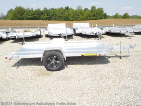 &lt;p&gt;2024 &amp;nbsp;ALUMA TRAILER MFG. &amp;nbsp; MODEL &amp;nbsp;7712 H - TILT &amp;nbsp; UTILITY TRAILER, &amp;nbsp;92-1/2 &quot; OVERALL WIDE, 77&#39;&#39; BETWEEN THE FENDERS &amp;nbsp;X 12&#39; LONG TILTING DECK, 7&quot; HEAVY DUTY FRAME RAIL AROUND BOTH SIDES AND FRONT, 48&quot; LONG TONGUE, &amp;nbsp;W/ 4 - TIE DOWN LOOPS &amp;amp; 4 - STAKE POCKETS, SINGLE JEEP STYLE ALUMINUM FENDERS, SWING UP JACK W/ CASTER WHEEL, 2&#39;&#39; BALL COUPLER W/ SAFETY CHAINS, ALUMINUM PLANK FLOORING, ST-205/75R X 14&#39;&#39; LOAD RANGE &quot;C&quot; RADIAL TIRES, 5-4.5 &lt;strong&gt;BLACK ALUMINUM WHEELS,&lt;/strong&gt; 3500# TORSION AXLE, DOT LEGAL, FLAT - 4 PLUG, ALL ALUMINUM CONSTRUCTION, &amp;nbsp;2990# GVWR, 650# SHIPPING WEIGHT, SN: 1YGUS1214RB271248&lt;/p&gt;