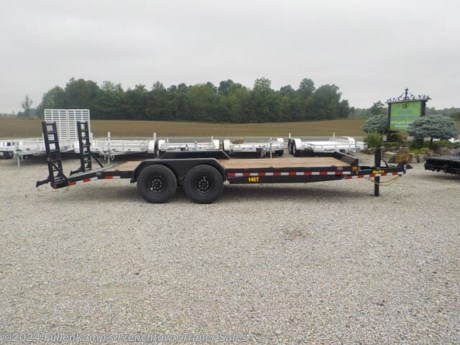 &lt;p&gt;&amp;nbsp;2023 &amp;nbsp;BIG TEX TRAILER MFG. &amp;nbsp;MODEL &amp;nbsp; 14ET-20BK-KR HEAVY DUTY EQUIPMENT TRAILER, &amp;nbsp;102&quot; OVERALL WIDE W/ RUBRAIL AND STAKE POCKETS X 17&#39; LONG DECK PLUS 3&#39; DOVE TAIL, 20&#39; TOTAL LENGTH, (2) ADJUSTABLE 4&#39; FOLDING KNEE RAMPS , 6&quot; CHANNEL MAINFRAME, 3&quot; CHANNEL CROSSMEMBERS ON 16&quot; CENTERS, TANDEM DIAMOND PLATE STEEL REMOVABLE FENDERS, (1) 12000# DROP-LEG JACK W/ SANDPAD, ADJUSTABLE 2-5/16&quot; DEMCO BALL COUPLER W/ SAFETY CHAINS, 2&quot; TREATED WOOD DECKING, ST235/ 85R 16&quot; L.R. &quot;E&quot; RADIAL TIRES, 8-BOLT 16&quot; MOD WHEELS, (2) 7000# DEXTER SLIPPER SPRING AXLES W/ ELECTRIC BRAKES ON BOTH AND COMPLETE BREAK-A-WAY SYSTEM AND BATTERY, DOT LEGAL, 7-WAY RV PLUG, LED LIGHTS, SEALED WIRING HARNESS, BLACK IN COLOR, 14000# GVWR, 2940 APPROX# SHIPPING WEIGHT, SN: 16V1C2525P7227661&lt;/p&gt;