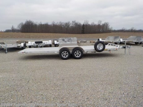&lt;p&gt;2024 &amp;nbsp;ALUMA TRAILER MFG. &amp;nbsp;MODEL &amp;nbsp;8220H TILT-TA-EL-RTD UTILITY TRAILER, 101-1/2&quot; OVERALL WIDE, 81&quot; BETWEEN THE FENDERS X 20&#39; LONG TILT DECK PLUS A 20&quot; STATIONARY DECK WITH FRONT RETAINING RAIL, 8 STAKE POCKETS (4) PER SIDE, CONTROL VALVE TO ADJUST RATE OF DESCENT, 44-1/2&quot; LONG A FRAMED TONGUE, REMOVABLE ALUMINUM TEARDROP FENDERS, 2500# CAPACITY PADDED TONGUE JACK, 2-5/16&quot; BALL COUPLER W/ SAFETY CHAINS, &amp;nbsp;EXTRUDED ALUMINUM PLANK FLOORING, ST225/ 75R 15&quot; L.R. E RADIAL TIRES ON 6 BOLT ALUMINUM WHEELS W/ SPARE AND MOUNT, (2) 5200# RUBBER TORSION AXLES W/ BRAKES ON BOTH AND COMPLETE BREAK-A-WAY SYSTEM AND BATTERY, DOT LEGAL, 7-WAY RV PLUG, LED LIGHTING PACKAGE, ALUMINUM IN COLOR, 9900# GVWR, 1950# SHIPPING WEIGHT, SN: 1YGHD2020RB279098&lt;/p&gt;